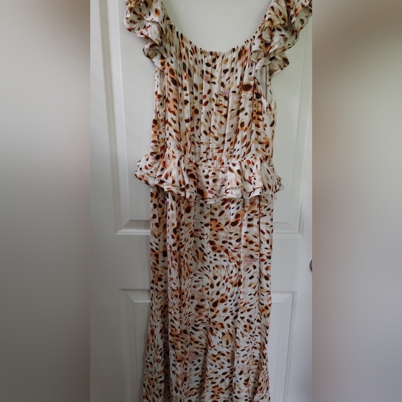 #36 Sofia Vergara Sweetheart Ruffle Long Midi Dress ~ Size XL - Picture 7 of 12